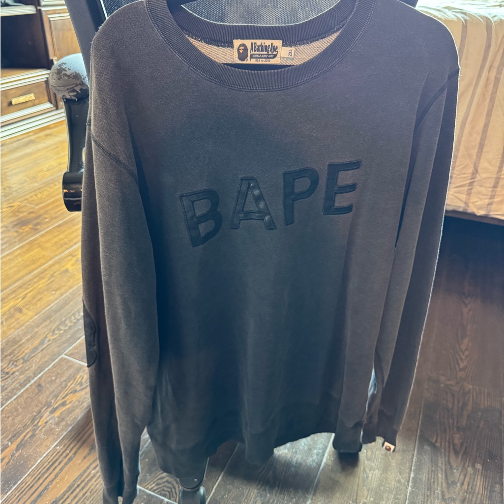 Bape Men's Black Crewneck Sweater